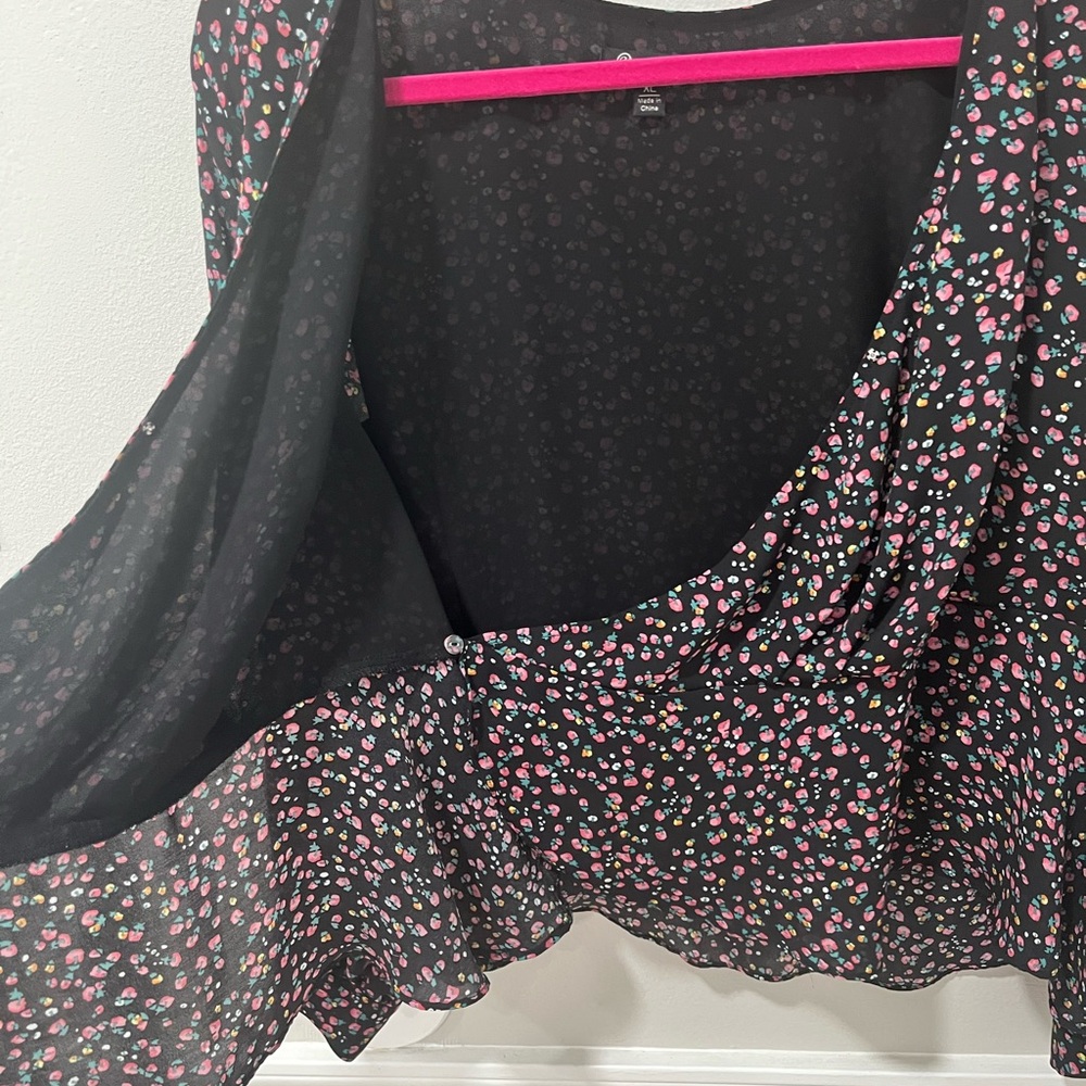 Versona Wrap Ruffled Blouse - Picture 2 of 5